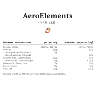 AeroElements - Eiweißdrink mit Kollagen