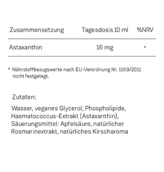 Liposomales Astaxanthin